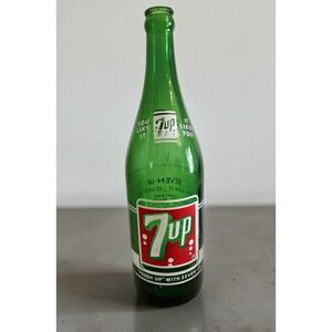 Vintage 7up Green Glass Soda Bottle 1 Pint 12 Oz You Like It It Likes You ACL